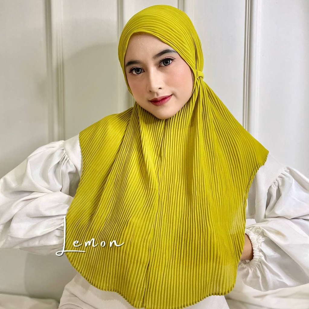 Hijab Bergo Plisket Ceruti