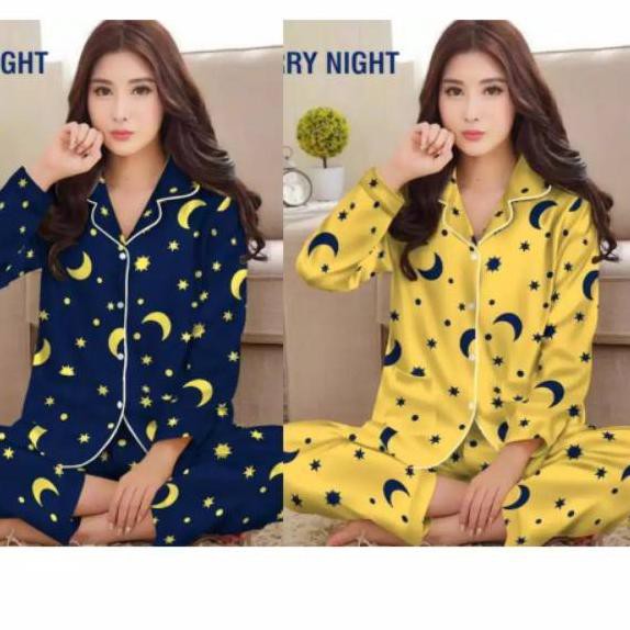 Piyama PP Dewasa Sultan / Janda Bolong / Tie Dye Katun Jepang - Fit XL-Starmoon