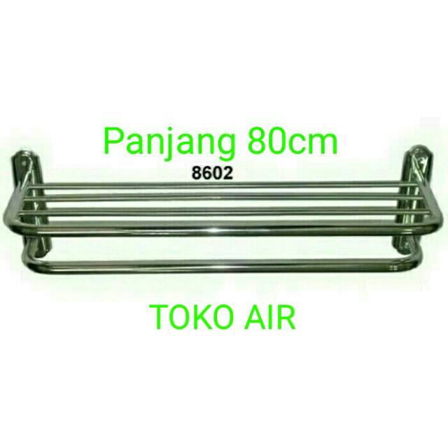 Rak handuk 5 susun 80 cm stainless Gantungan handuk Rak handuk 5 susun 80 cm stainless Gantungan handuk