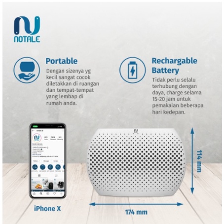 Notale Mini Dehumidifier Air Dryer Serap kelembapan Dry Humidifier