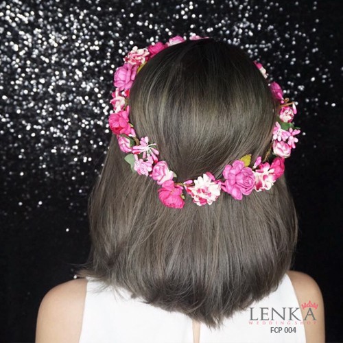 [PRODUK TERBATAS] BANDO BUNGA HEADBAND FLOWER CROWN WEDDING BRIDESMAID PESTA FCP004