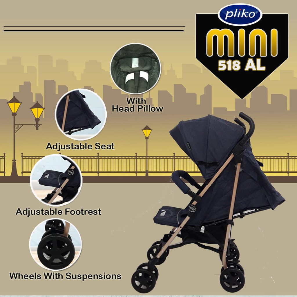 Jual Baby Stroller Pliko Mini 518 AL 