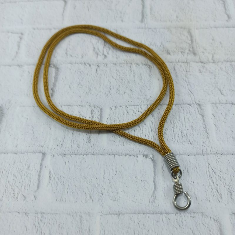 KALUNG TALI KORD COKLAT KAIT 1