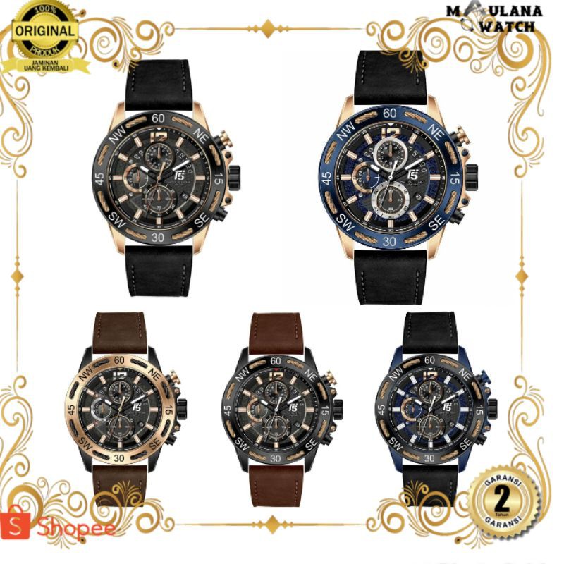 JAM TANGAN PRIA WANITA | RANTAI | KULIT | KARET | MURAH | Pria T5 H 3807G Original
