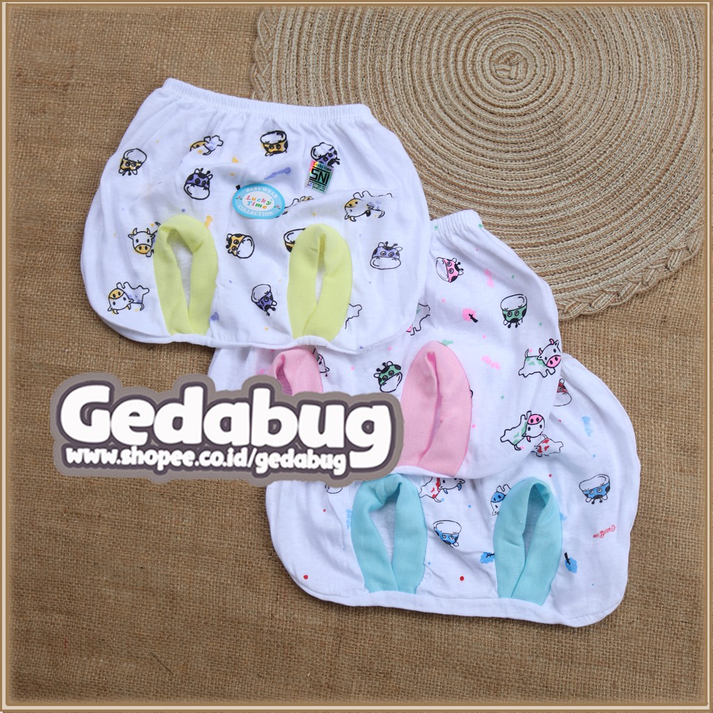 (3pcs) Celana Pop Lucky Time | Perlengkapan Pakaian Bayi New Born - gedabug