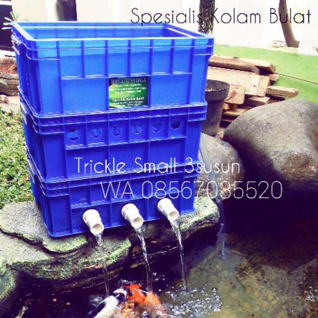 Trickle 3susun Small, FILTER KOLAM KOI