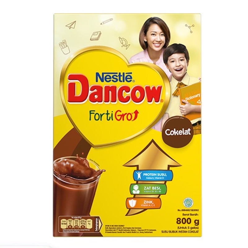 

Dancow Instant Fortigro 780gr Rasa Cokelat, Full Cream & Instant (Plain)