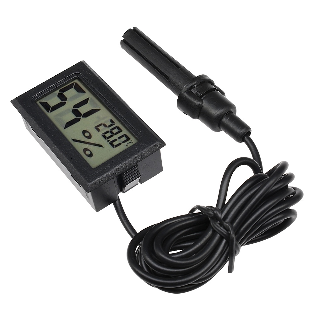 NEW 1/1.5M Electronic Digital Thermo-hygrometer Indoor Humidity&amp;Temp Monitor