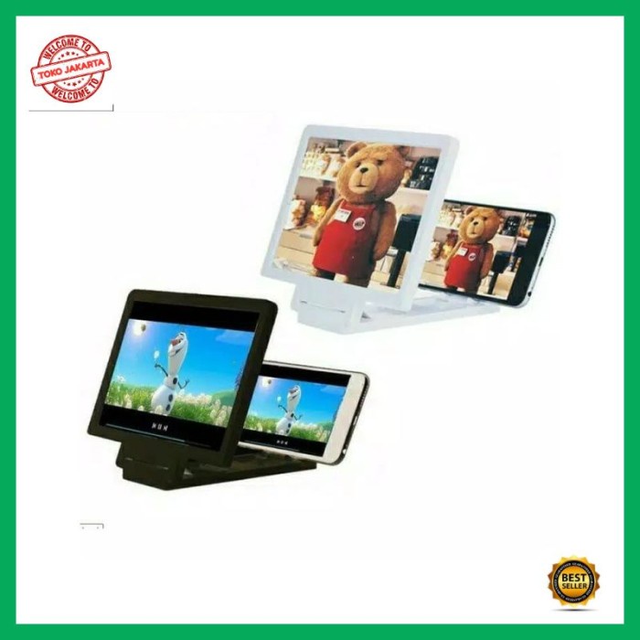 BAROKAH GAMIS Screen Magnifier 3D HAND Phone kaca pembesar layar HP TABLET IPAD