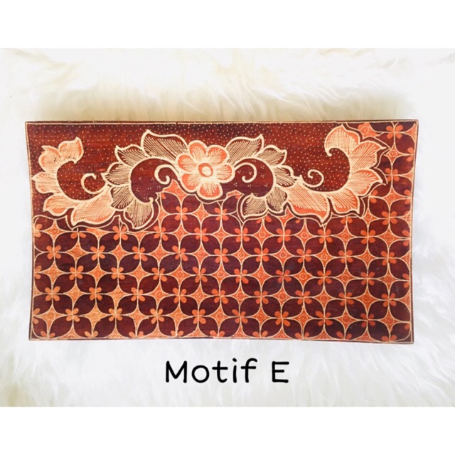 Piring Sushi Bentuk Persegi Panjang Kayu Batik