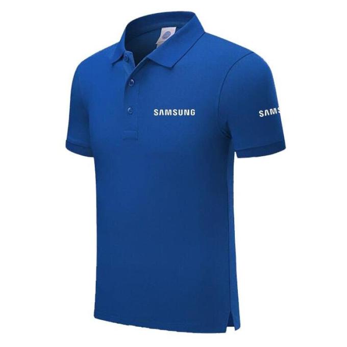(DONE) KAOS POLO SHIR BAJU KERAH DISTRO SAMSUNG ELEKTRONIK POLOS CUSTOM MURAH AWAS PALSU