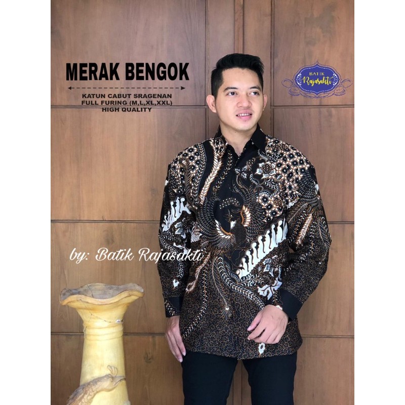 Batik MERAK BENGKOK Full Furing Katun Halus Size M-XXL High Quality