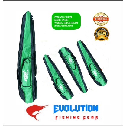 Tas Parasut Exori 100cm Hijau Hitam - Tas Pancing Paling Murah, Toko Pancing Jakarta Solo Surabaya