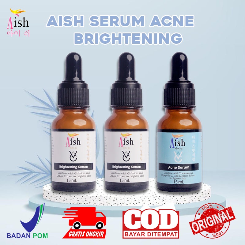 Aish Serum Acne Brightening (2 Brightening Serum + 1 Acne Serum)