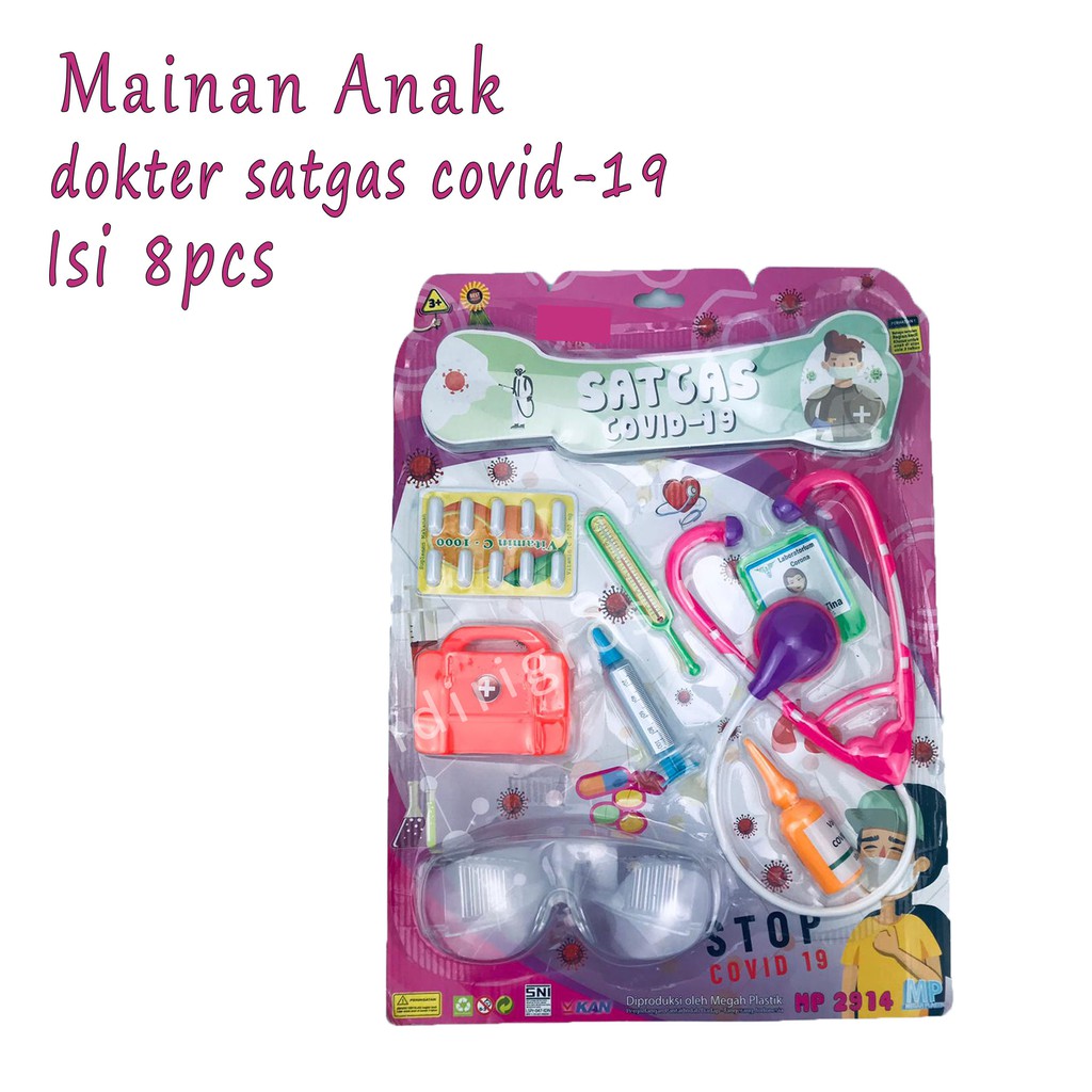 dokter satgas covid-19 *Mainan Anak * 8pcs * MP2914