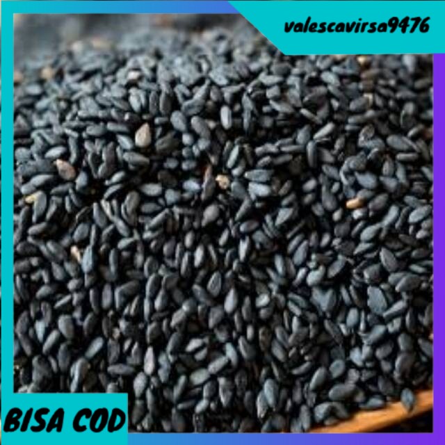 

⭐BISA COD⭐ BIJI WIJEN HITAM MENTAH / RAW BLACK SESAME - 1 Kg 1000 gram TERMURAH