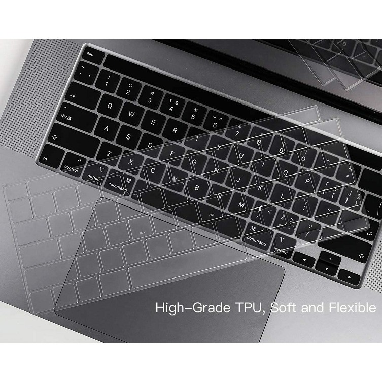 Silicone Pelindung Keyboard Cover Protector New Macbook Pro 16 inch A2141 2019 dan MacBook Pro 16 inch 2022 2021 M1 Pro/Max with Touch ID A2485