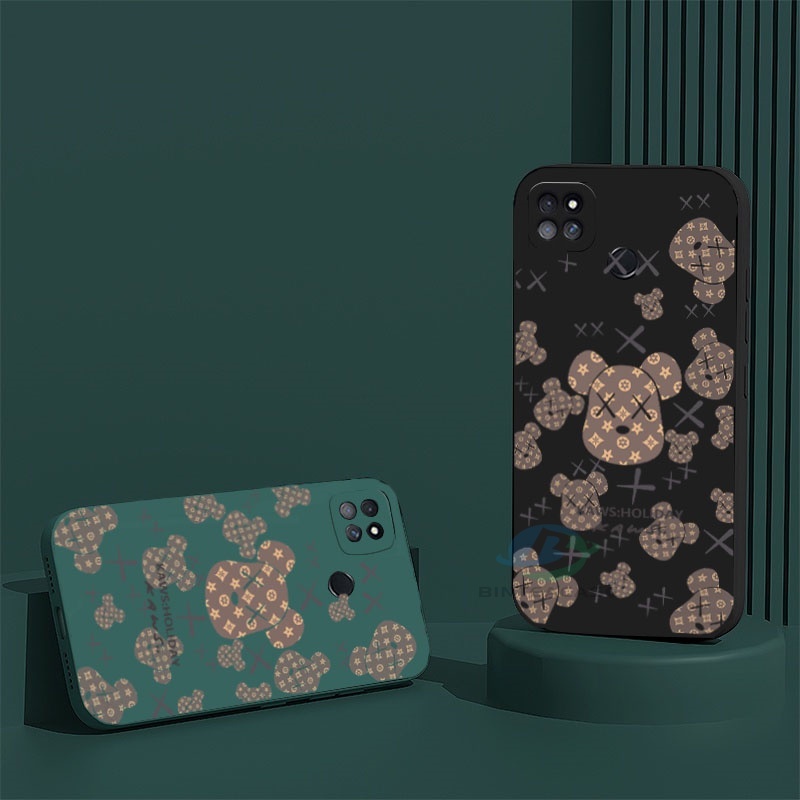 Infinix Hot 30i Zero 5G 2023 Note 12 2023 12 G96 12 Pro 11 Hot 12 Pro 20S Smart 7 6 Smart 5 Hot 11S NFC Hot 11 Play 12 10 Play 9 Play Hot 10S Hot 10T Fashion Graffiti Bear Pola Kepala Ponsel Silicone Case Binteacase