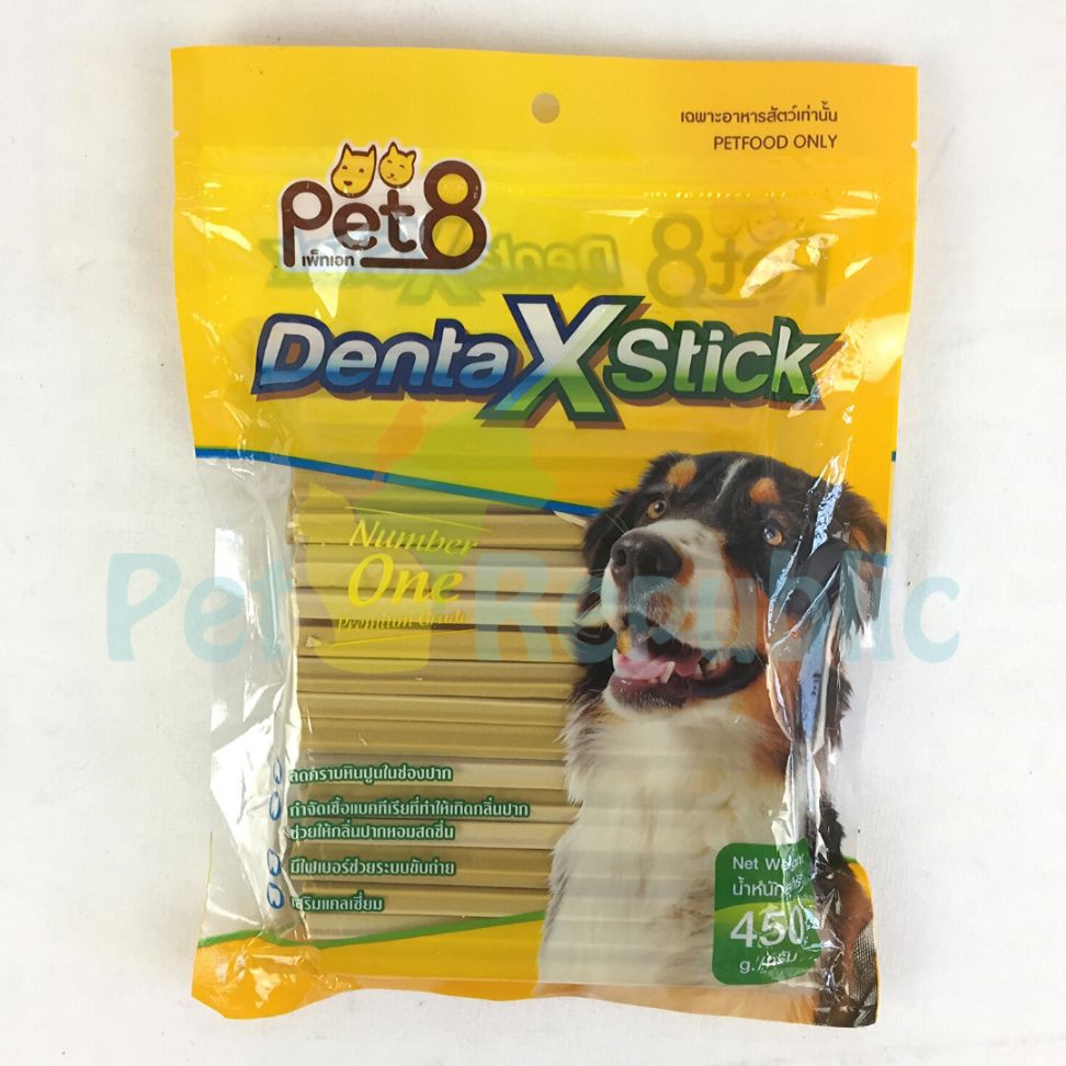 

PET8 Snack Anjing Dental DENTAXSTICK 450gr