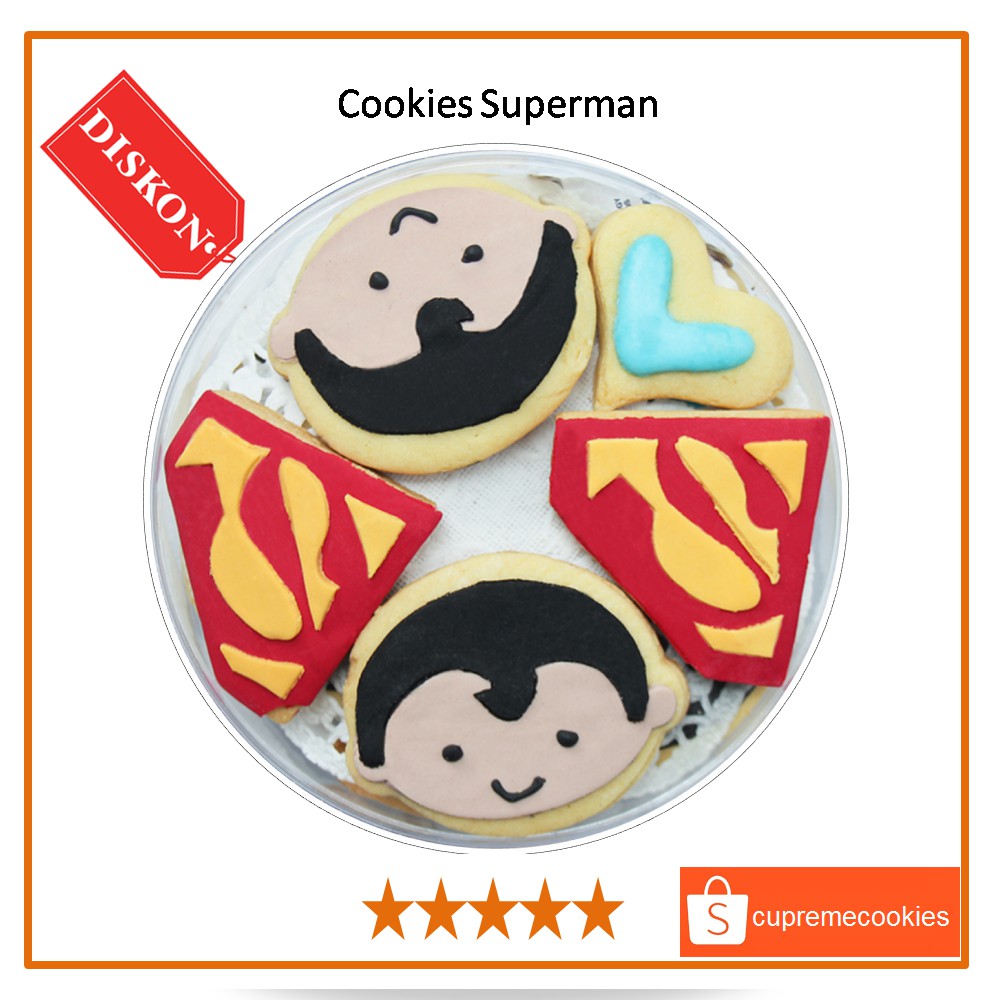 

Kue Kering Karakter Cookies Superman | Cupreme Cookies