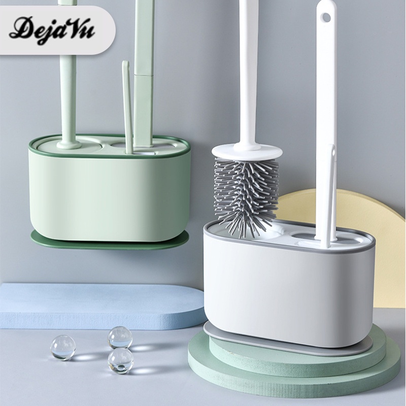 iNstansday- Dejavu Sikat Toilet Silikon 3 in 1 Sikat Fleksibel WC Sikat Pembersih Kamar Mandi