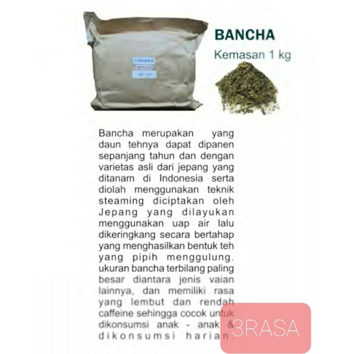 

TEH-DAUN- BANCHA OCHA JAPANESE GREEN TEA 1KG -DAUN-TEH.