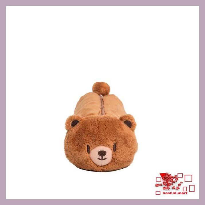 

T7Ryh6R7- Wigglo Round Pencil Case Fluffy Bear Tufjt79Tt-