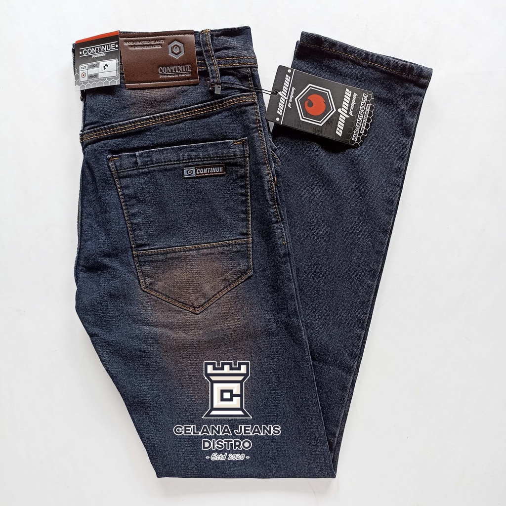 Celana Jeans Panjang Pria Bio Brown Distro Continue