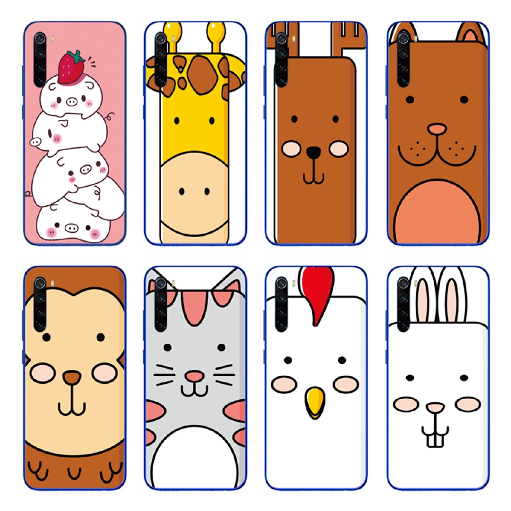 Soft Case TPU Motif Kartun Hewan Kucing Lucu Untuk Xiaomi Redmi Note 8 Pro Note 7 Pro