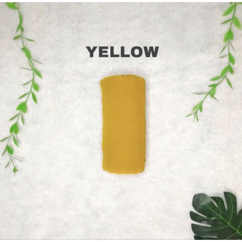 PASHMINA PLISKET LIDI  {90 X 180} AZARA-YELLOW