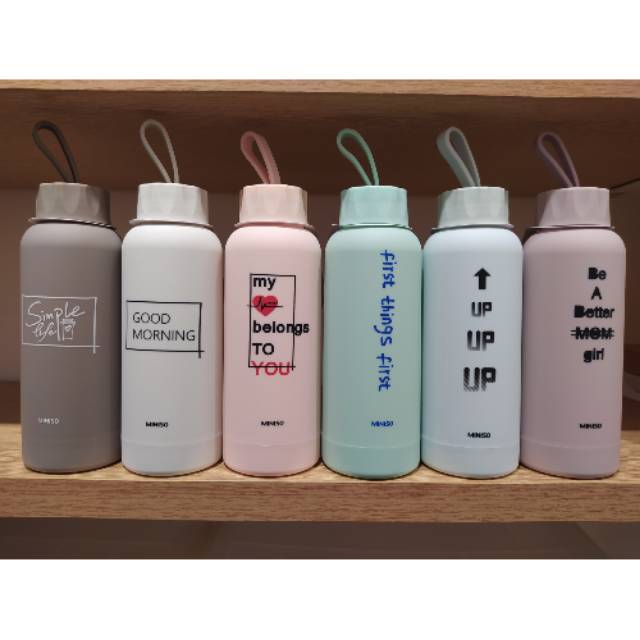 MINISO GLASS WATER BOTTLE