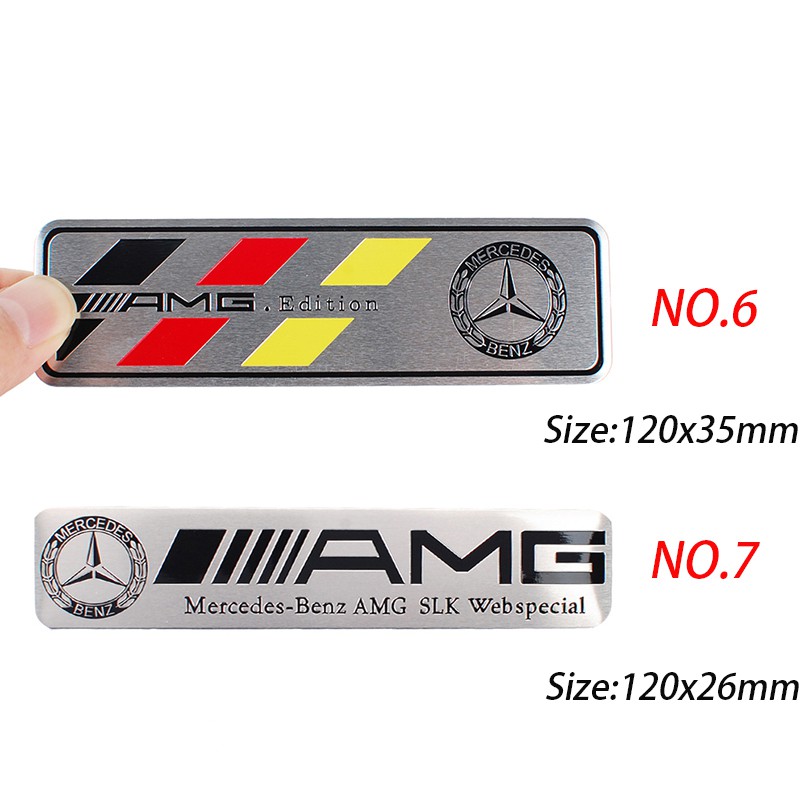 Sticker Emblem Dekorasi Bagasi Belakang Mobil Mercedes Benz W203 W204 W168 Cla Gla Glk Amg Brabus