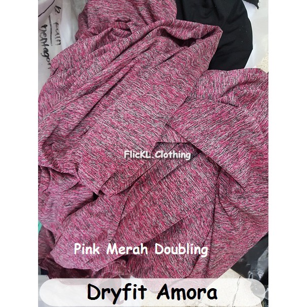 Bahan Kain Kaos Baju Dryfit Dry Fit Amora TwoTone Olahraga Jersey Basket Futsal