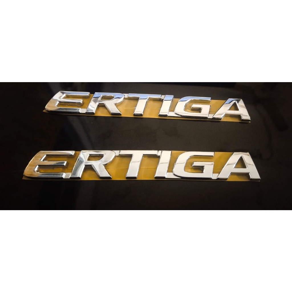 Emblem Logo Tulisan Ertiga Chrome Original