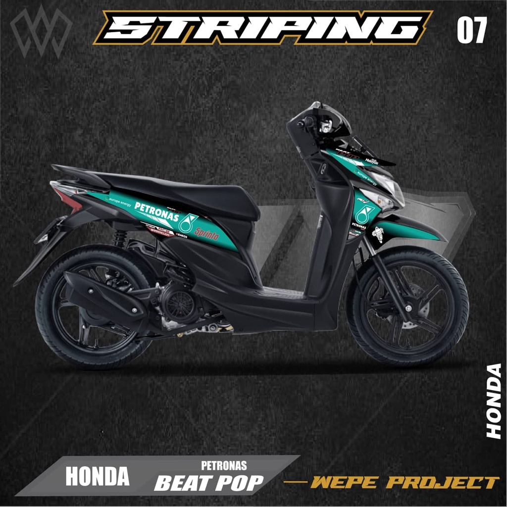 STRIPING STIKER VARIASI BEAT POP - STICKER VARIASI LIST SKOTLET MOTOR HONDA BEAT POP - 07