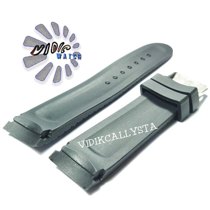 Tali Jam Tangan Karet Strap Rubber Curved 22mm 22 MM NEW MODEL