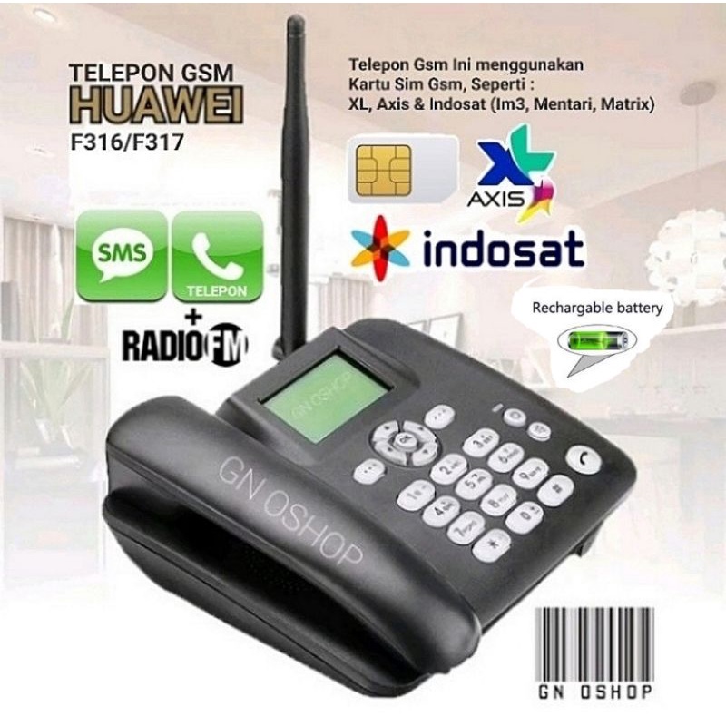 Telepon GSM Rumah Kantor - Telp Telpon Telephone Phone GSM Sim Card - Fwt Fwp GSM Desk Phone