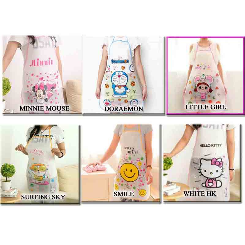 [OBRAL] Apron / Ceremek Dapur Karakter / Water &amp; Oil Proof