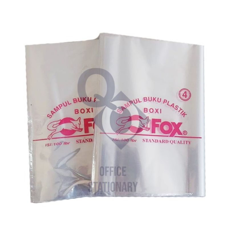 

Sampul Plastik Bening Fox Sampul Buku Tulis Coklat Cokelat Qwarto Kuarto Boxy