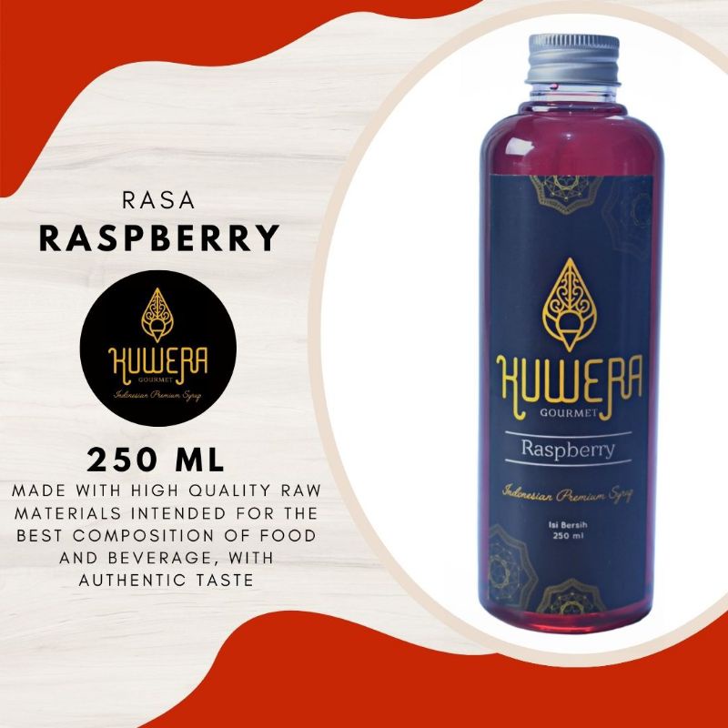 

Sirup Raspberry l Kuwera Syrup l Kemasan Repack 250 ml