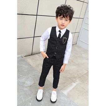 Setelan Jas Anak Model Terbaru Jas Anak Laki Laki Modern Kekinian Usia 3 4 5 Tahun 3in1 Set Verlan K