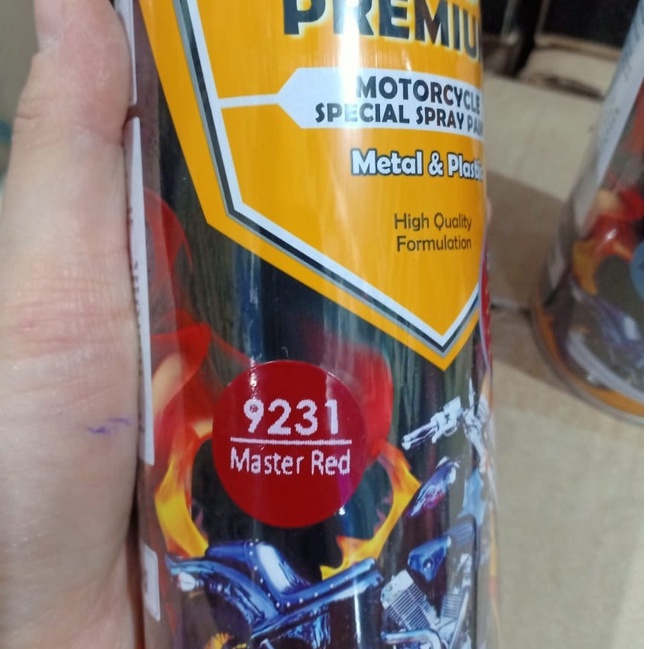 Pilok Pilox DITON Premium H9231* Master Red / 9231 Merah Maroon / Merah Honda (400cc/400ml)