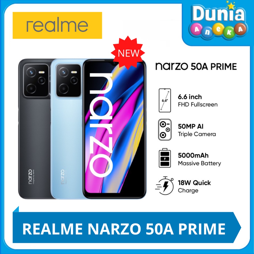 REALME NARZO 50A PRIME - GARANSI RESMI REALME INDONESIA