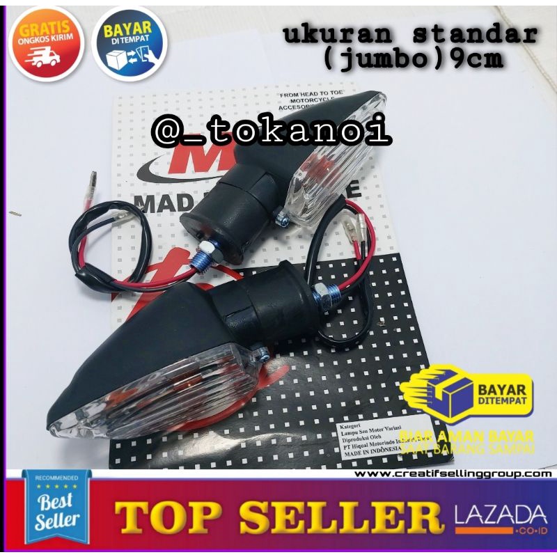 lampu sen motor variasi jumbo motor vixion klx tiger thunder cbr crf scorpio dll/lampu motor