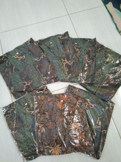 Kemeja Hem Batik Pria Lengan Panjang Km202