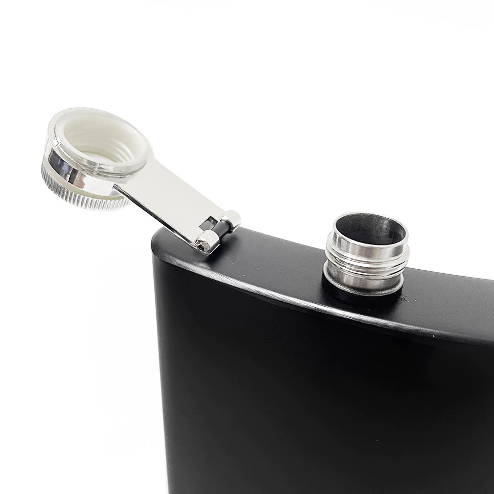 Botol Bir Hip Flask Wine Bottle 8 Oz - MW8 - Black