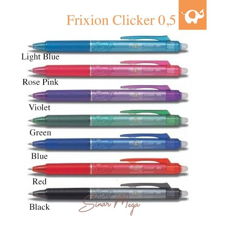 

(FREE ONGKIR) Pilot Pulpen Frixion Clicker Dapat Dihapus / Erasable Frixion 0.5 / Pulpen Pen Cetek P