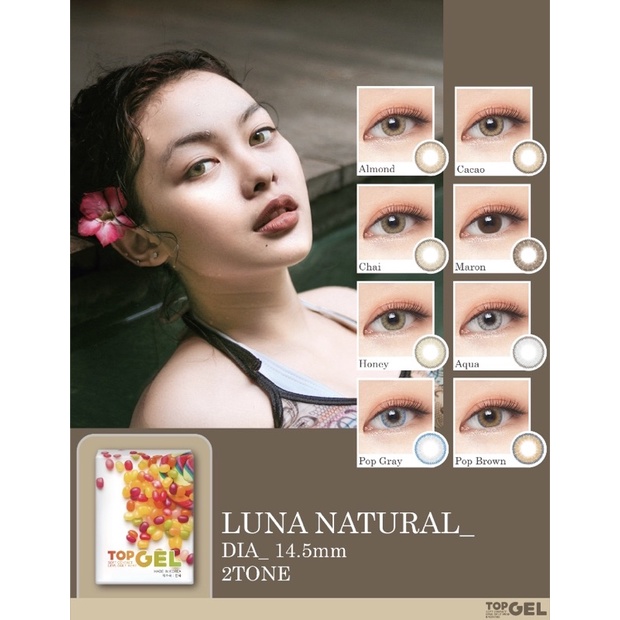 Softlens GEL LUNA NATURAL 14,5 MM Normal By Topgel / Soflen Gel Luna Natural / Gel Luna Natural By Topgel / Softlens Natural / Softlens Best Seller