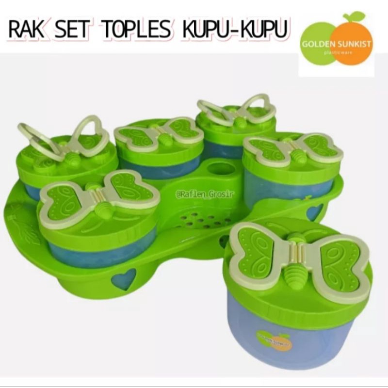 TOPLES KUPU KUPU GOLDEN SUNKIST / TOPLES ISI 6 PCS TOPLES + RAK GOLDEN SUNKIST