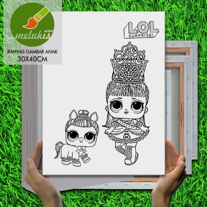 

Kanvas Lukis Anak LOL Surprise Queen Menggambar Melukis 30x40 cm